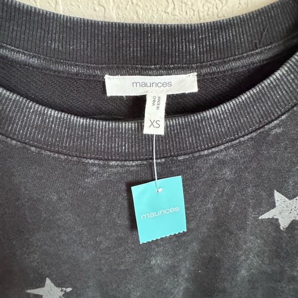 Maurices Black Star Sweatshirt - Picture 2 of 3